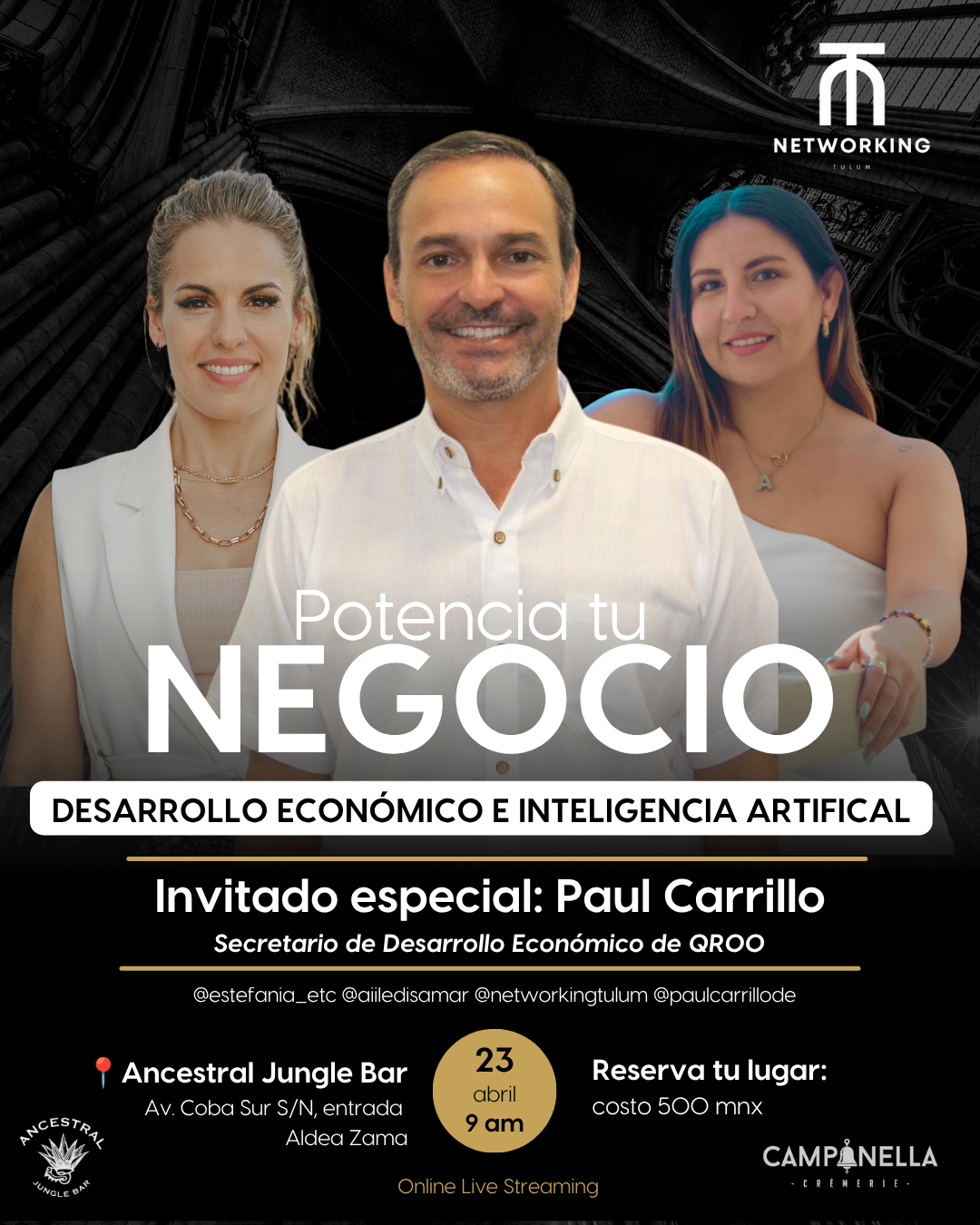 Networking Tulum, Potencia tu Negocio, con Paul Carrillo
